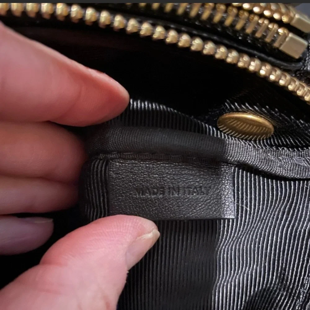 Authentic Celine Trio Lambskin Leather Designer Crossbody Bag in Black - Picture 15 of 16